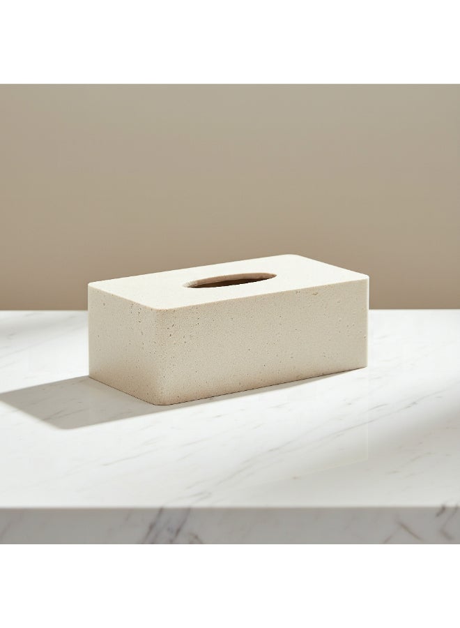 Home Box Avant Resin Tissue Box - Beige - Image 1